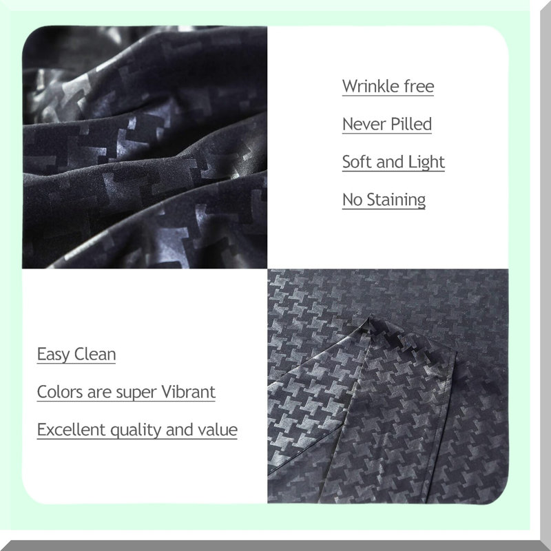 CoolBreeze 18 Inch Deep Pocket Twin Sheet Set - 4 Piece Microfiber Sheets, Breathable & Wrinkle Free, Fade Resistant - Black