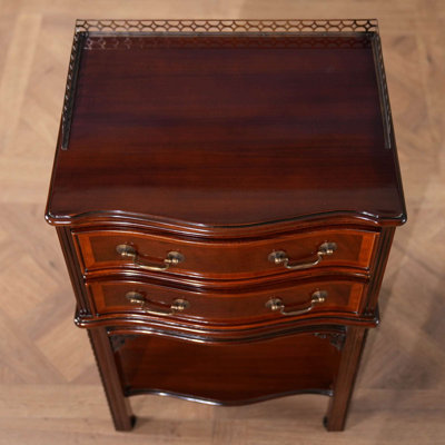 Solid Wood 2 - Drawer End Table