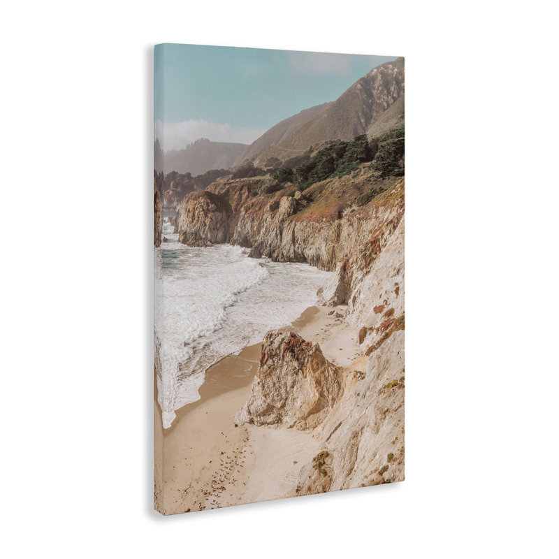 Art mural sur toile Rocky Ocean Cove par Nataly White, H 24 po x l 16 po
