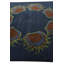 Tapis carré bleu marine Otto