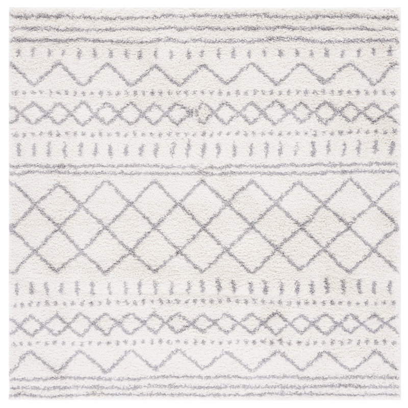 Tapis Gilcrease Performance Southwestern, Carré 10 pi, Ivory/Grey