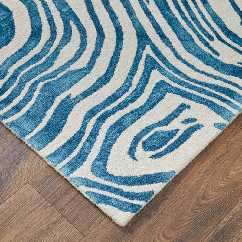 Marengo moderne abstrait, bleu / ivoire, Rectangle 2 pi x 3 pi