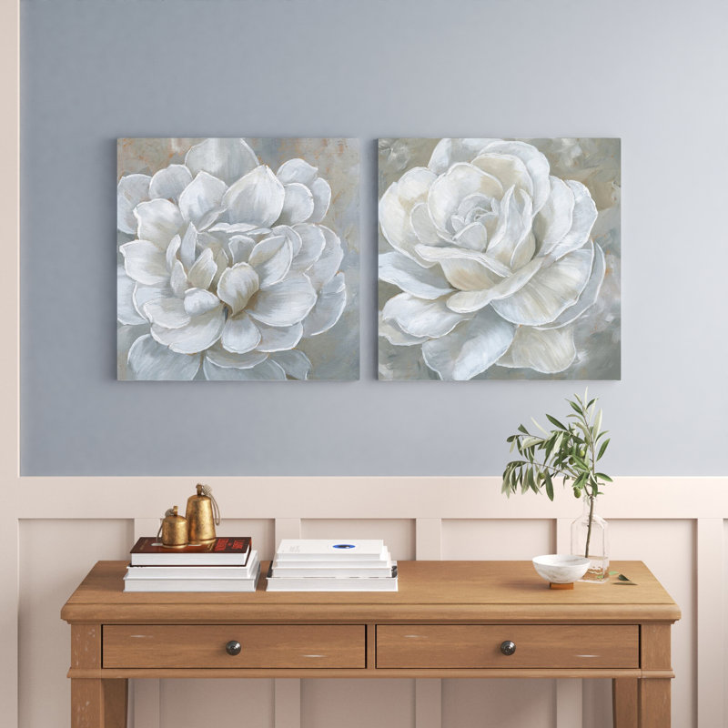 Bombshell Bloom I - ensemble de 2 reproductions sur toiles tendues, H 24 po x l 48 po x P 1 po