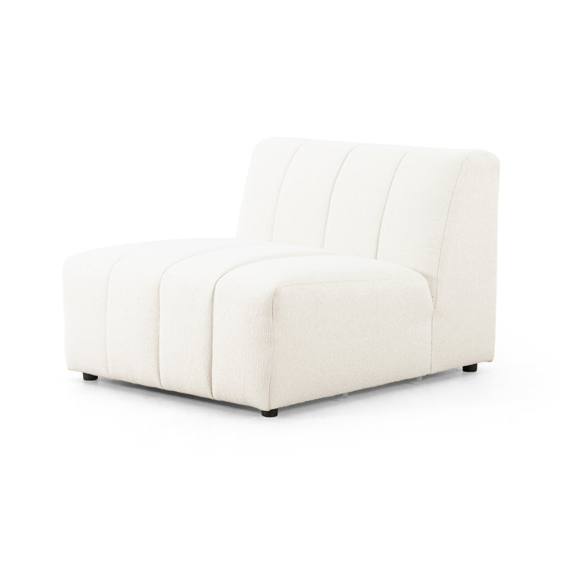 Grayson Langham 35" Wide Symmetrical Modular Seating Component, Fayette Cloud Polyester Blend