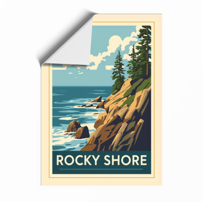 Rocky Shore Vintage - Print