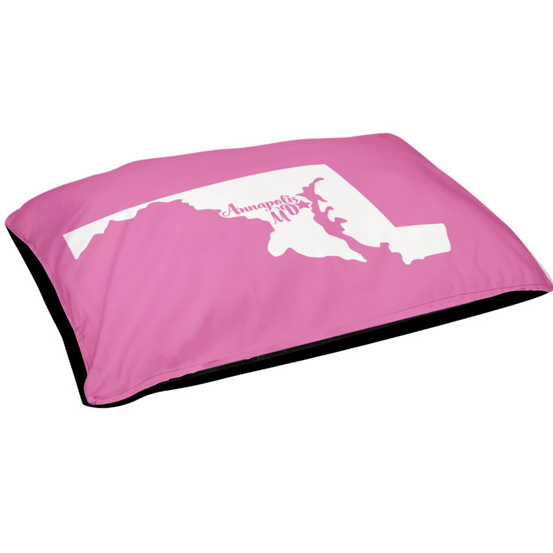 Coussin pour chien d’extérieur maryland annapolis, Grand (l 50 po x P 40 po x H 7 po), Rose