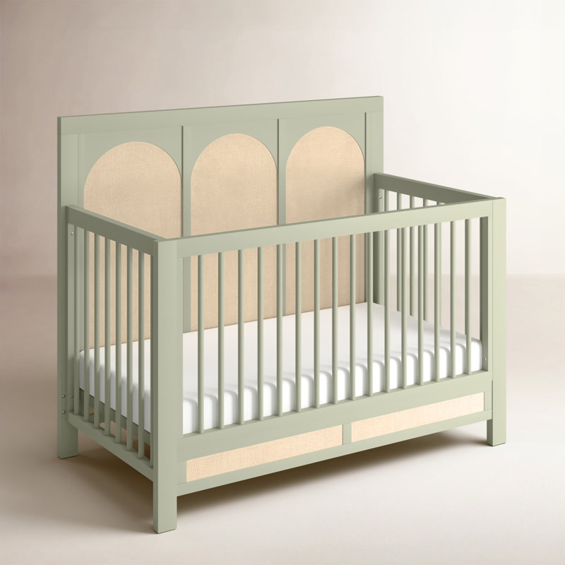 Eloise 4-in-1 Convertible Crib, French Sage/Performance Sand Eco-Weave