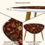 Ensemble de 2 tables basses gigognes Triangle