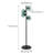 Sylvan 4-Light Black Glass Globe Floor Lamp