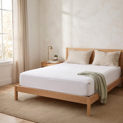  Non Woven Zippered Mattress Cover King Size 80x78 White Colour | Full Encasement Protection | 12-Inch Deep Pocket | Polypropylene Material