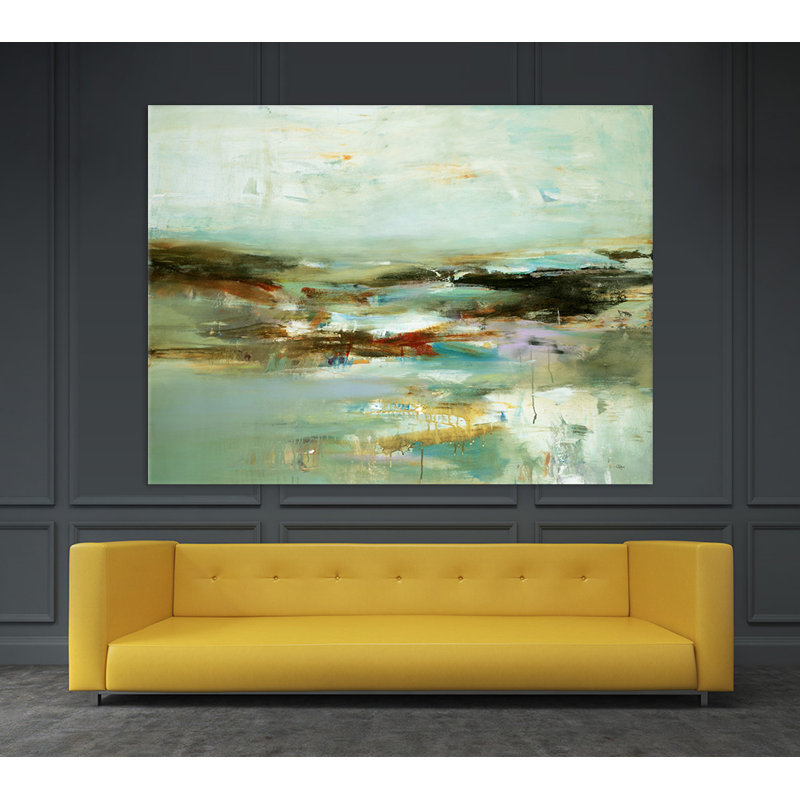 Reproduction d’art sur toile tendue, "abstract views" par Lisa Ridgers