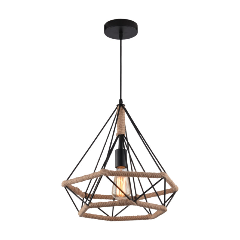 Luminaire suspendu géométrique unique à 1 lumière Mynx