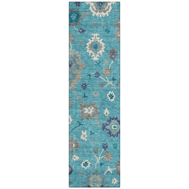 Tapis intérieur / extérieur Caziyah, Tapis de couloir 2 pi 3 po x 7 pi 6 po