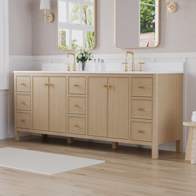 Meuble-lavabo double 84 po Kingsley