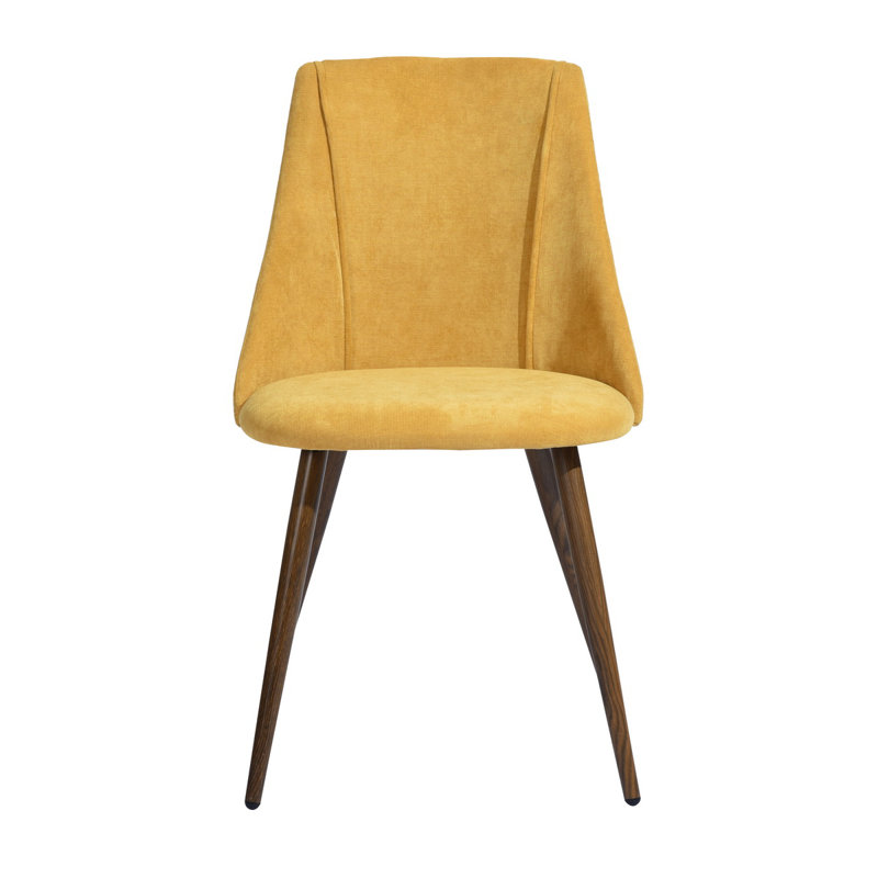 Boerner 47cm H Polyester Blend Upholstered Side Chair in Blue, Yellow