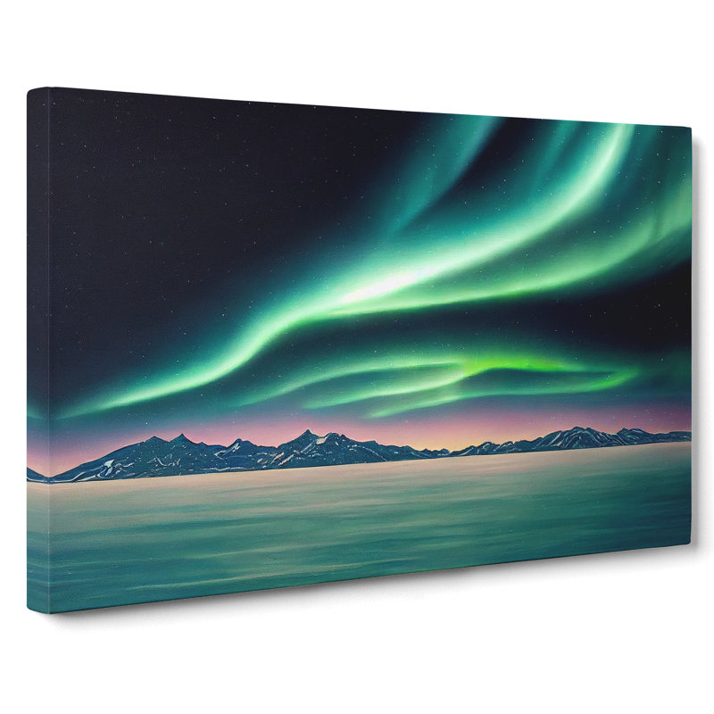 Adventurous Northern Lights - Wrapped Canvas