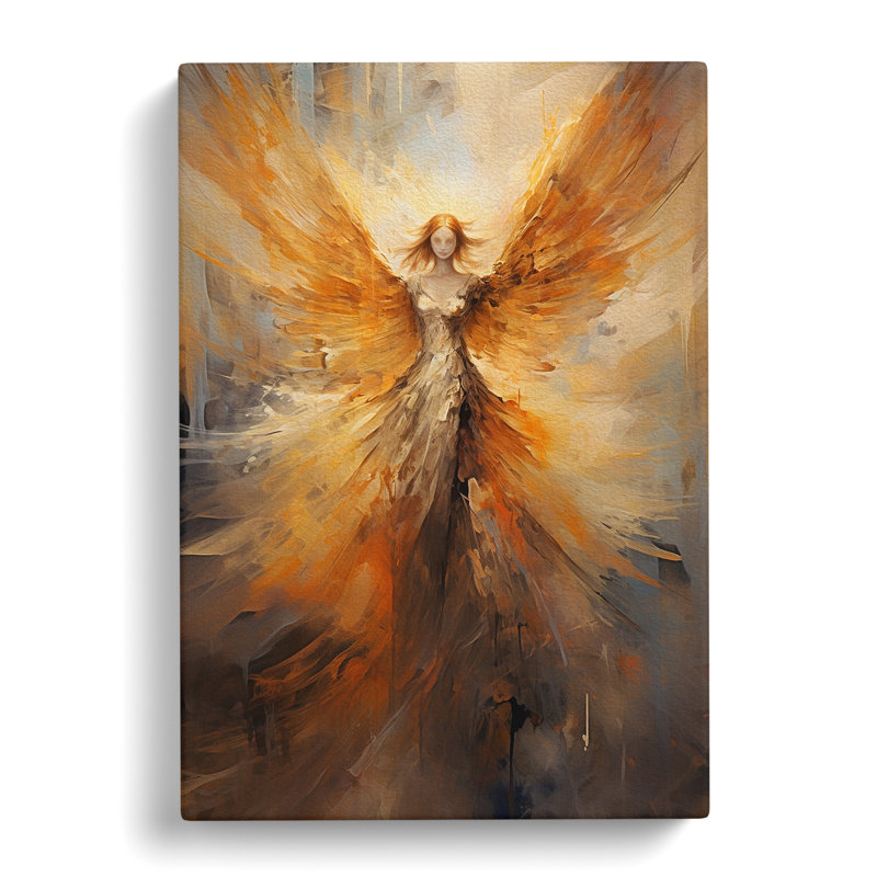 Angel Abstract Art No.3 - Wrapped Canvas, 50cm H x 35cm W x 3cm D