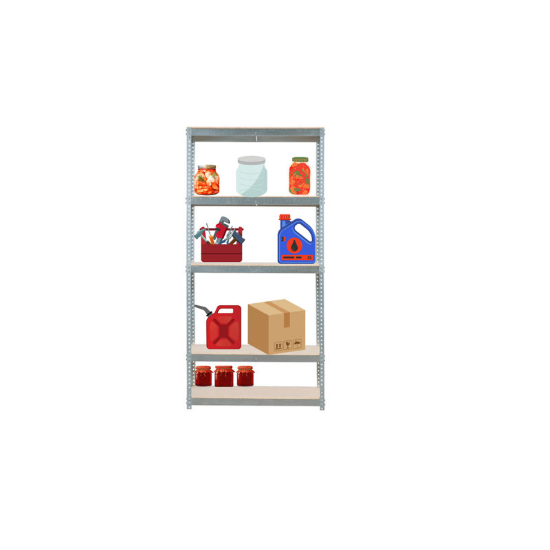 90cm W Metal Height -Adjustable Dunnage Shelving Unit