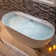 72'' x 35.375'' Freestanding Acrylic Double Ended Bathtub with Wide Rim,  - Available in Glossy White/Black, with 5 Finish Options for Trim