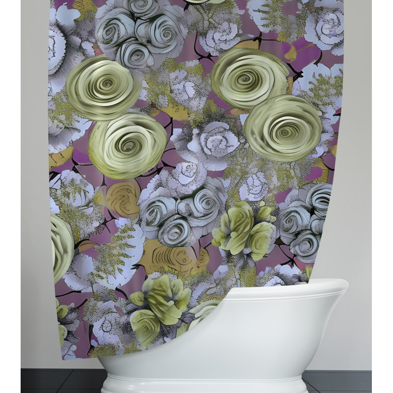 Rideau de douche Cordarrel, H 72 po x l 70 po