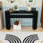 Farmhouse Console Table with Open Shelf-1257406433