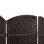 247.4Cm W x 180.1Cm H 5 - Panel Bamboo / Rattan Room Divider