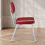 Chaises d'appoint rembourrées rouges et chromées (ensemble de 2)-1351935602-1351935601