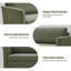 Cicero 204Cm Linen Flared Arm Sofa-981667557