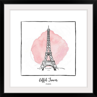 « eiffel tour-brushstroke édifices », impression