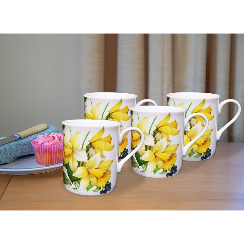 Daffodil Bortolo Bone China Mugs