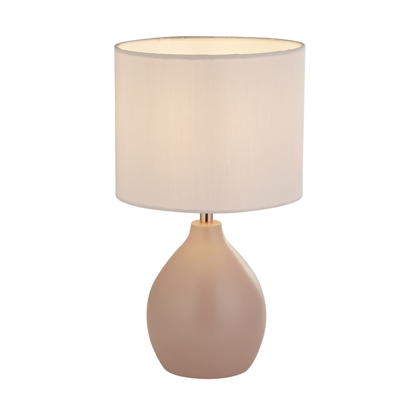 LaDarrius Metal Table Lamp, Cream, Pink