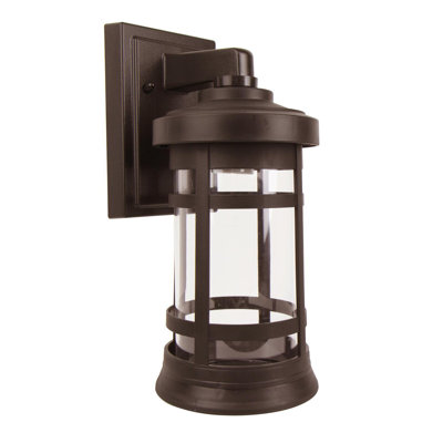 Artisan Cylinder Outdoor Wall Lantern with Clear Acrylic Diffuser