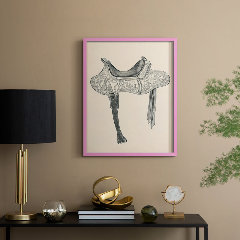 ABSTRACT Series DCCXCIX Framed Print - Solid Wood, 30" H x 24" W, Pink