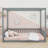 Canopy Frame Floor Bed With Fence, Guardrails-728767834-728767829