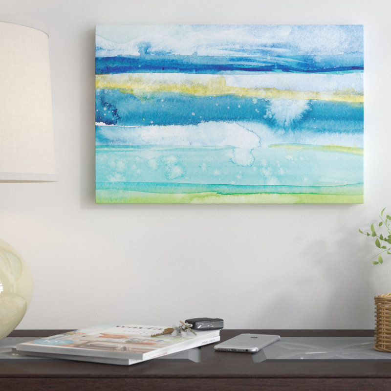 « golfe shore ii », reproduction d’art sur toile, H 18 po x l 26 po x P 1,5 po, Toile tendue, Pas de tapis