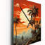 Daimian - Horloges murales Palm Trees-1824651564