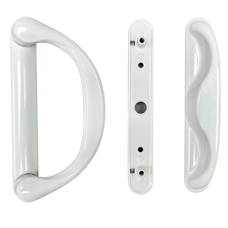 Involute Interlock Patio Door Handle Set, White