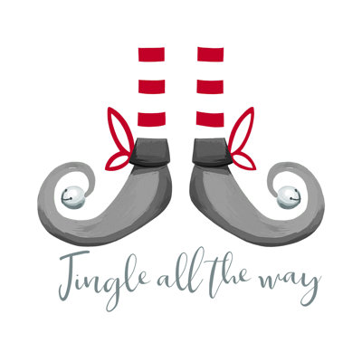 " Gray Elf Jingle All Way "