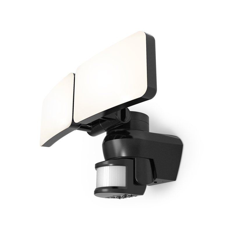  Motion Sensor Floodlight (Black) 3700lm IP54 Rated Compact LED Integrated 46W Flood Light