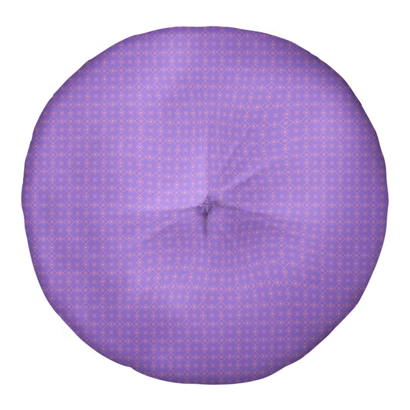 Coussin de sol Katelyn Elizabeth, 26 po x 26 po, Mauve / Rose