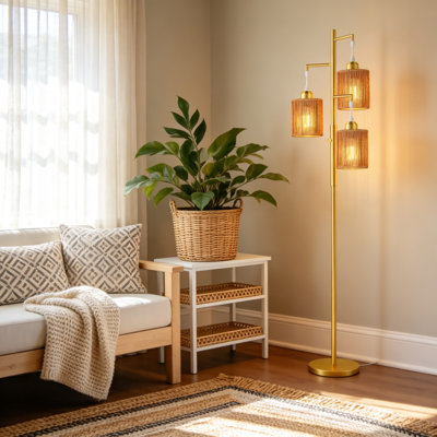 Lampe sur pied Boho
