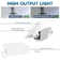 Luxrite 4" Square LED Recessed Ceiling Light J-Box 15W 5 Colour Selectable 1300LM Dimmable Wet Rated ETL 6 Pack