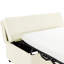 Canapé-lit blanc avec matelas en mousse douce pour un matelas de lit pliant relaxant, sensation luxueuse