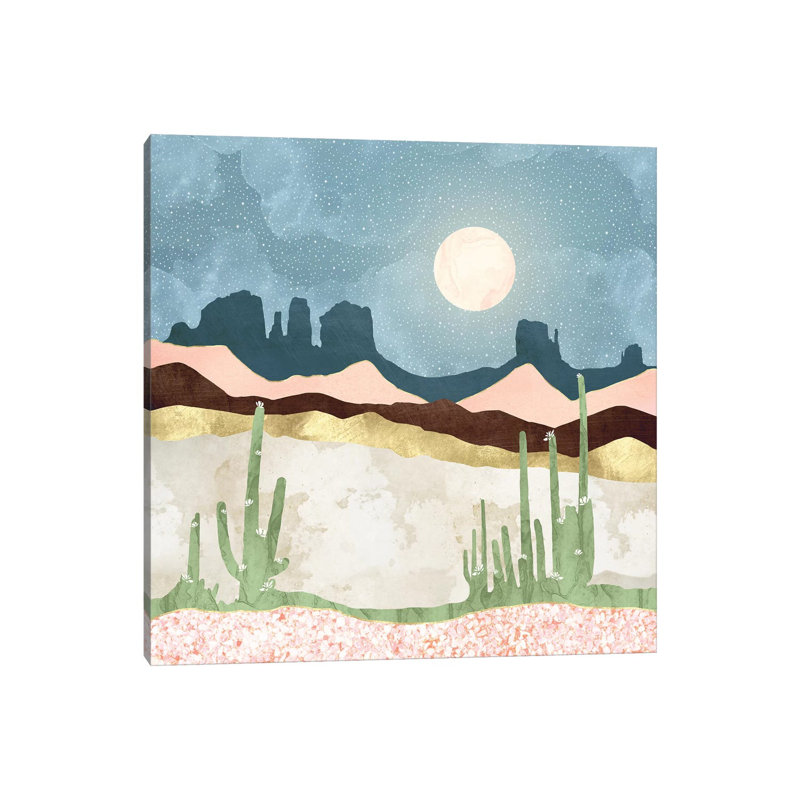 «Desert Bloom», reproduction d'impression, Toile tendue, Pas de tapis, H 26 po x l 26 po x P 1,5 po