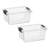 Superio 6.6 Qt. Clear Storage Bin with Lid, Plastic Organizing Storage Box for Home-84381398