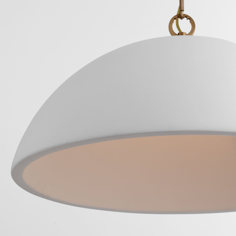 Elliot 1 - Light Pendant, Large 16", Matte White