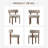 Upholstered Solid Wood Dining Chair Side Chair-1993658748