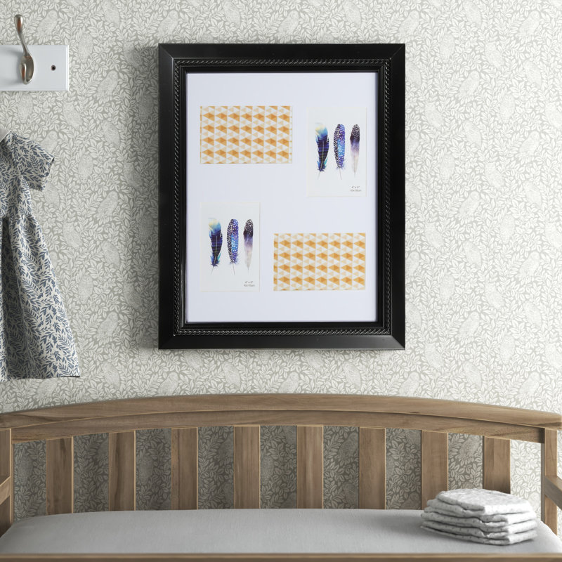 Lucian Black Matte Picture Frame with Mat