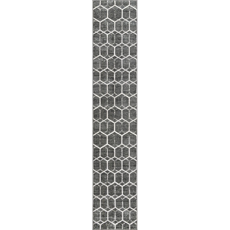 Eshin Abstract Indoor Rug, Runner 2'7" x 13'