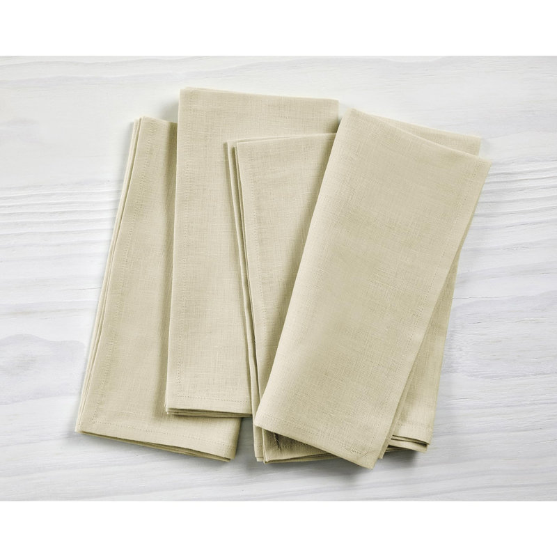 100% Pure Linen Dinner Napkins - Fete, Birch